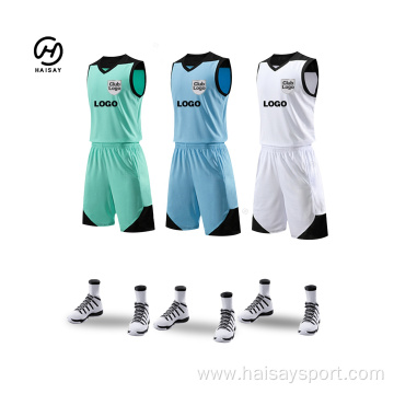 Wholesale Club Blank Basketball Jerseys Best Design Sublimation Basketball Jersey Training Reversible Jersey Basketball Custom